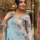 Organza Embroidery Work Kurta Set With Dupatta