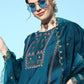Viscose Rayon Fabric Embroidery Work Kurta Set