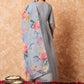 Viscose Rayon Embroidery Work Kurta Set With Dupatta