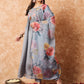 Viscose Rayon Embroidery Work Kurta Set With Dupatta