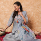 Viscose Rayon Embroidery Work Kurta Set With Dupatta