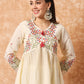 Viscose Rayon Embroidery Work Kurta Set With Dupatta