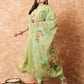 Viscose Rayon Embroidery Work Kurta Set With Dupatta