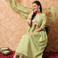 Viscose Rayon Embroidery Work Kurta Set With Dupatta