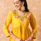 Viscose Rayon Embroidery Work Kurta Set With Dupatta