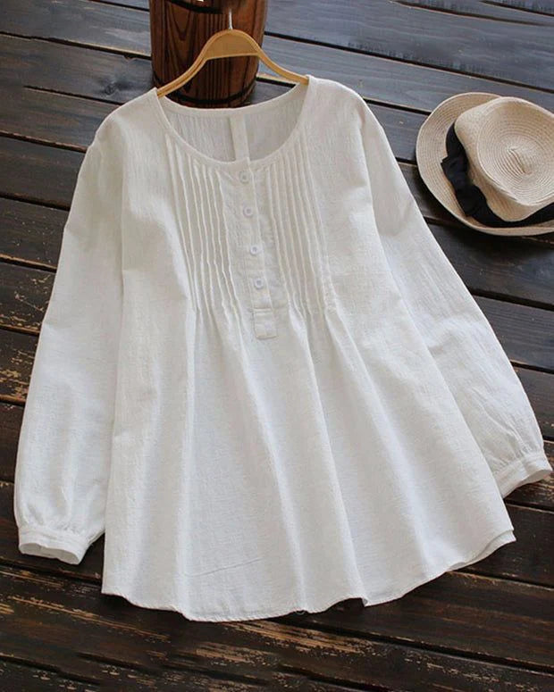 Long Sleeve Cotton Casual Tunics