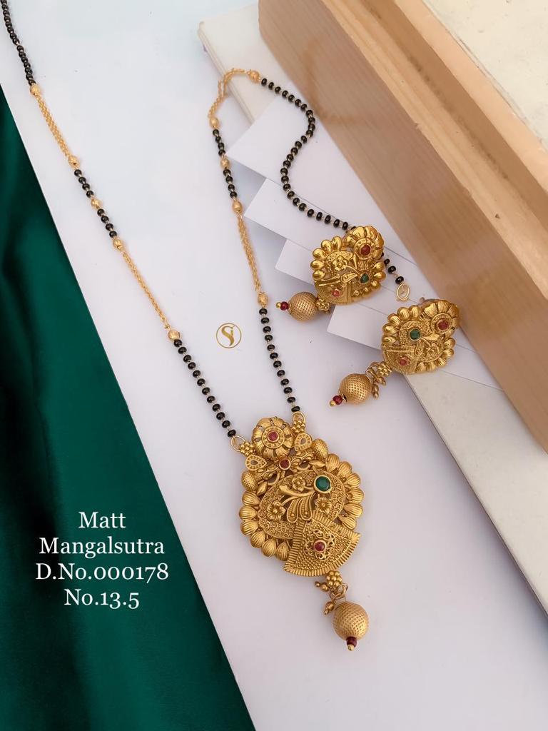 Matt Gold Women Mangalsutra Set