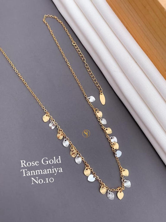 Rose Gold and Silver Plated Stylish Tanmaniya Design For Women