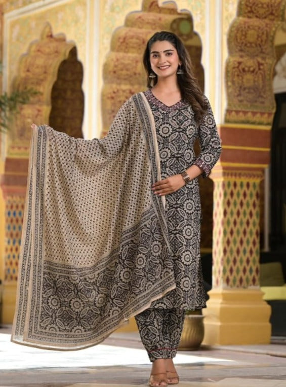 Floral Afghani Suit Set