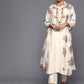 Viscose Rayon Embroidered Kurta With Printed Dupatta Set