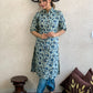 Beautiful Cotton Blue Kurta & Pant