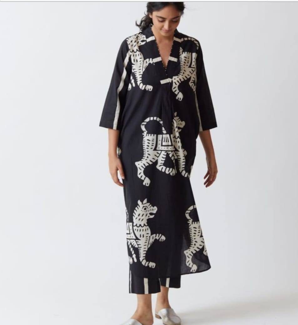 Women Rayon Printed Kurta Set