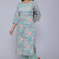 Cotton Printed and Heavy Embroidery Work Kurta Set