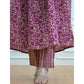 Cotton Printed Wine Kurta With Pant