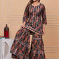 Women Gota pati Embroidered and Printed Cotton Sharara set