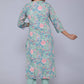 Cotton Printed and Heavy Embroidery Work Kurta Set