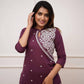 Beautiful Work Cotton Kurta With Pant