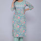 Cotton Printed and Heavy Embroidery Work Kurta Set
