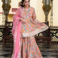 Women Gota pati Embroidered and Printed Cotton Kurta set