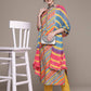 Rayon Fabric Multi Color Kurta Set