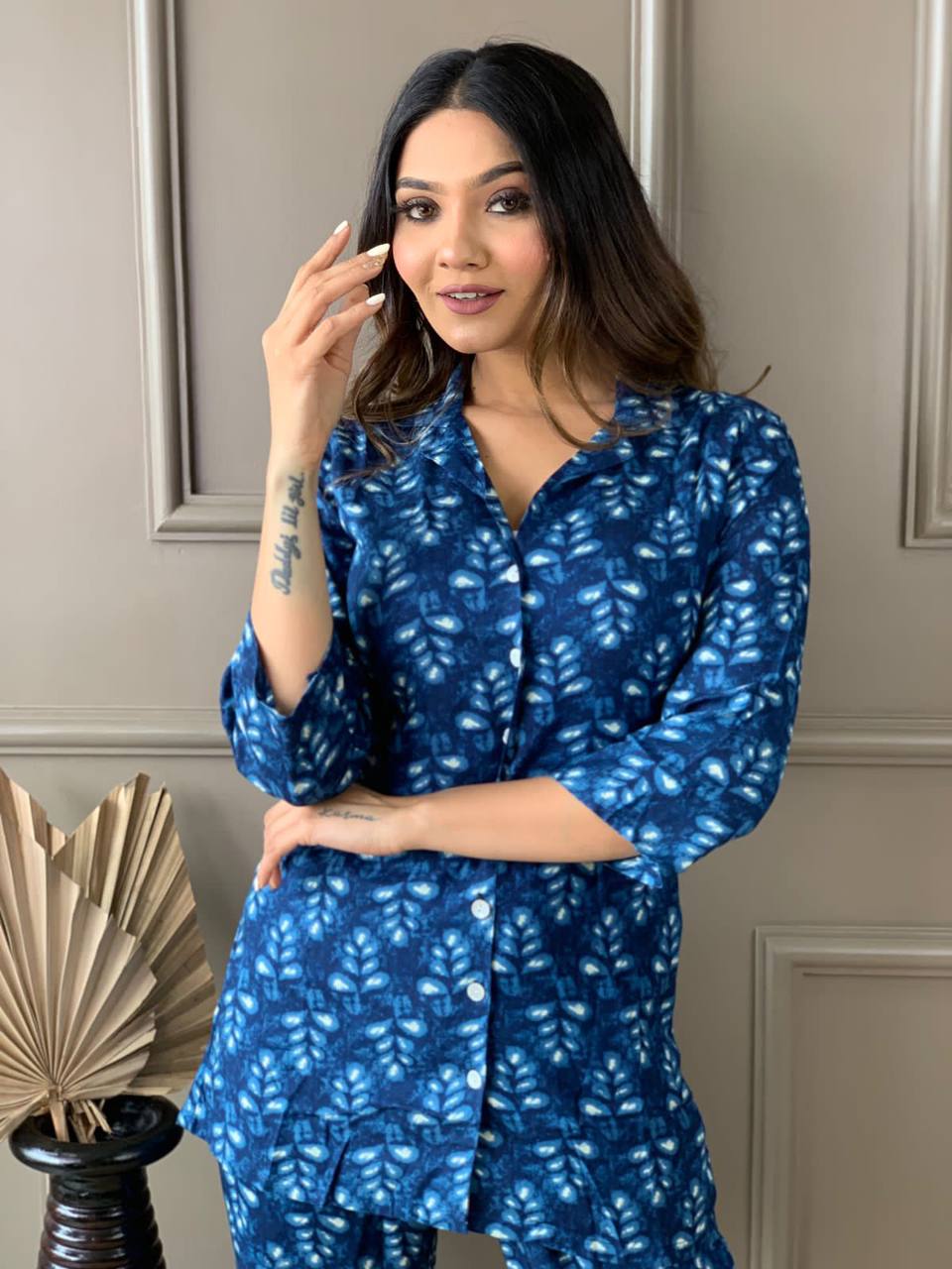 Beautifully Rayon Cord Set In Belt Style