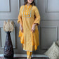 Beautiful Cotton Collar Kurta With Embroidered Lace Work