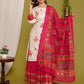 Rayon Embroidered Work Kurta Set With Dupatta