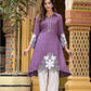 Rayon Fabric Embroidered Kurta Set With Dupatta