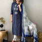 Pure Cotton Handwoven Kurta With Dupatta Set
