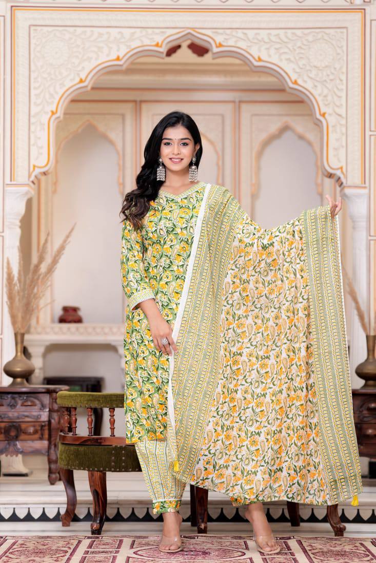 Khadi Cotton Afghani Suit Set