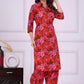 Rayon Digital Printed Co-Ord Kurta Set