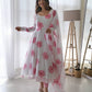 Georgette Printed Kurta Set With Dupatta
