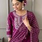 Beautiful kurta with heavy embroidery work with dupatta
