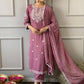 Beautiful kurta with heavy embroidery work with dupatta