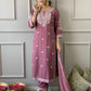 Beautiful kurta with heavy embroidery work with dupatta