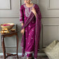 Beautiful kurta with heavy embroidery work with dupatta