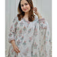 Pure Cotton Embroidered Kurta With Printed Dupatta Set