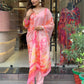 Organza Embroidered Kurta With Dupatta Set