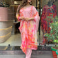 Organza Embroidered Kurta With Dupatta Set