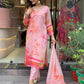 Organza Embroidered Kurta With Dupatta Set