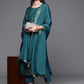 Women Viscose Jacquard Kurta With Pant And Dupata Set