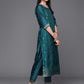Women Viscose Jacquard Kurta With Pant And Dupata Set