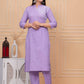 Beautiful Work Cotton Kurta With Pant