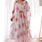 Georgette Printed Kurta Set With Dupatta