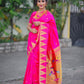 Pink Paithani Pure Silk Handloom Saree