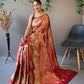 Heavy Silk Pure Red Saree