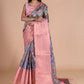 Pink Beautiful Digital Printed Saree