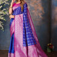 Blue Traditional Pure Kanjivaram Handloom Silk Saree