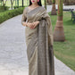 Grey Banglori Silk Saree With Rich Weaving Pallu
