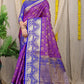 Beautiful Kanchipuram Pure Silk  Saree With  Jari Weaving Work